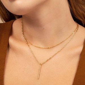 Uncommon James Double Chain Lariat Necklace